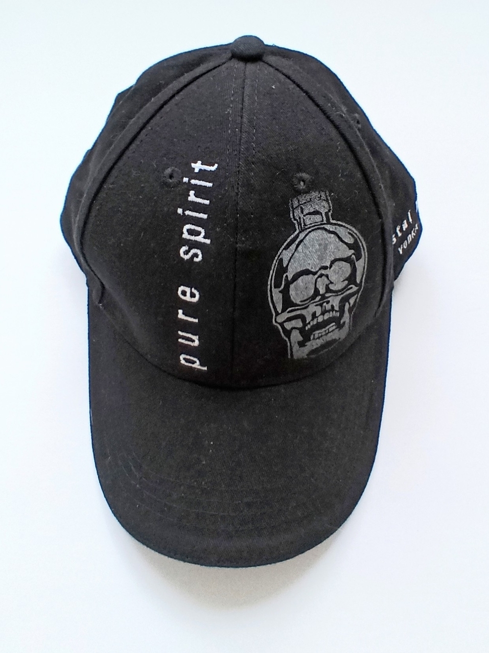 Crystal Head Vodka Pure Spirit Skull Adult Baseball Hat Dan Aykroyd Black